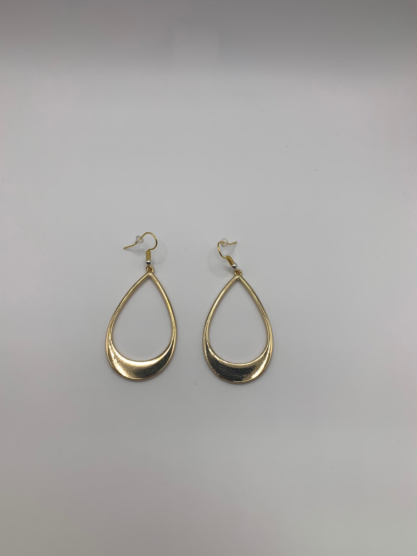 Gold Teardrop Earrings, Gold Dangle Drop Earrings, 18K Gold Earrings, Gold Drop Earrings, Gold Drop Hoop Earrings