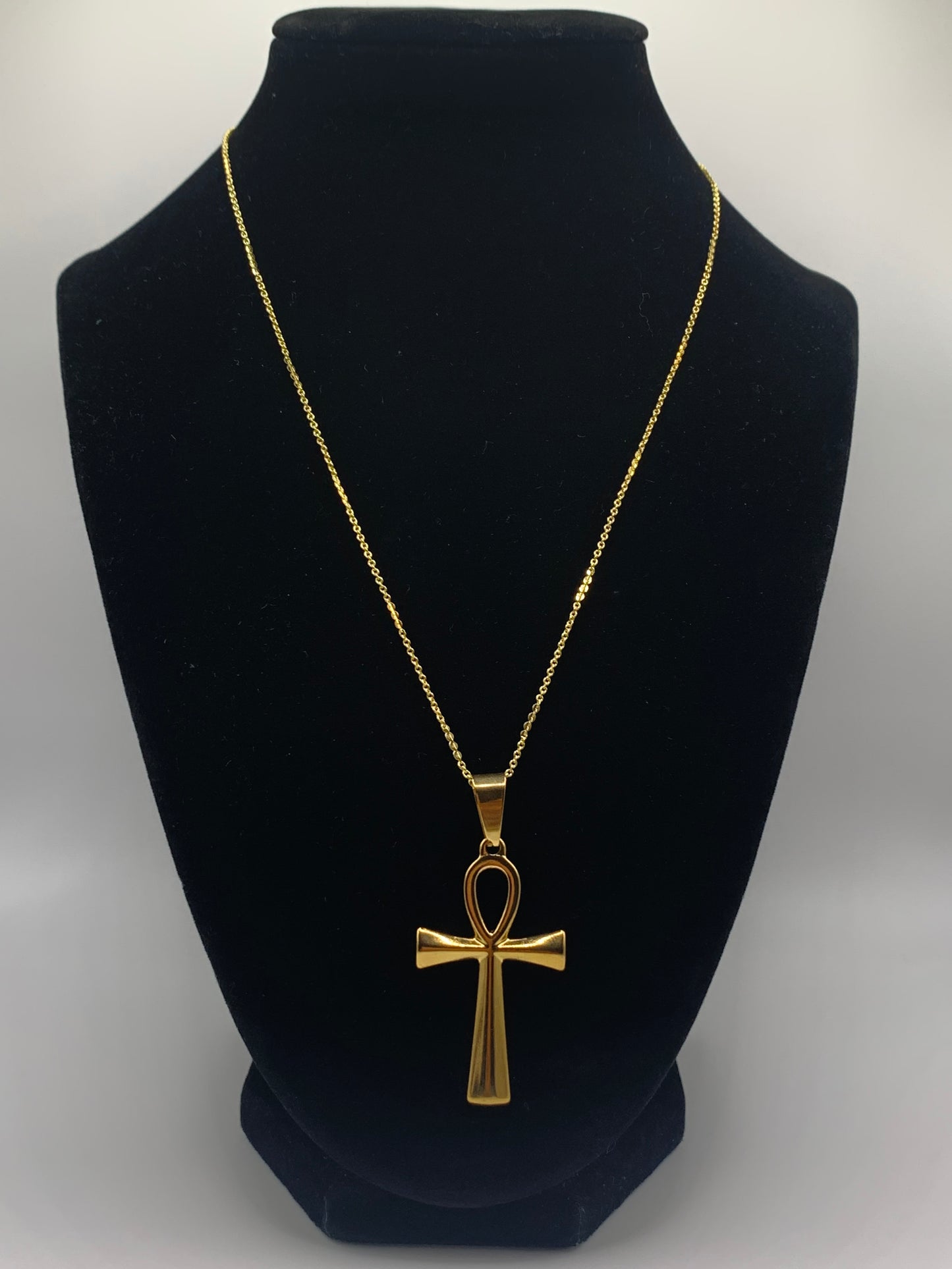 Ankh Necklace, Gold Ankh Necklace, 18K Ankh Necklace, Egyptian Necklace, Gold Necklace