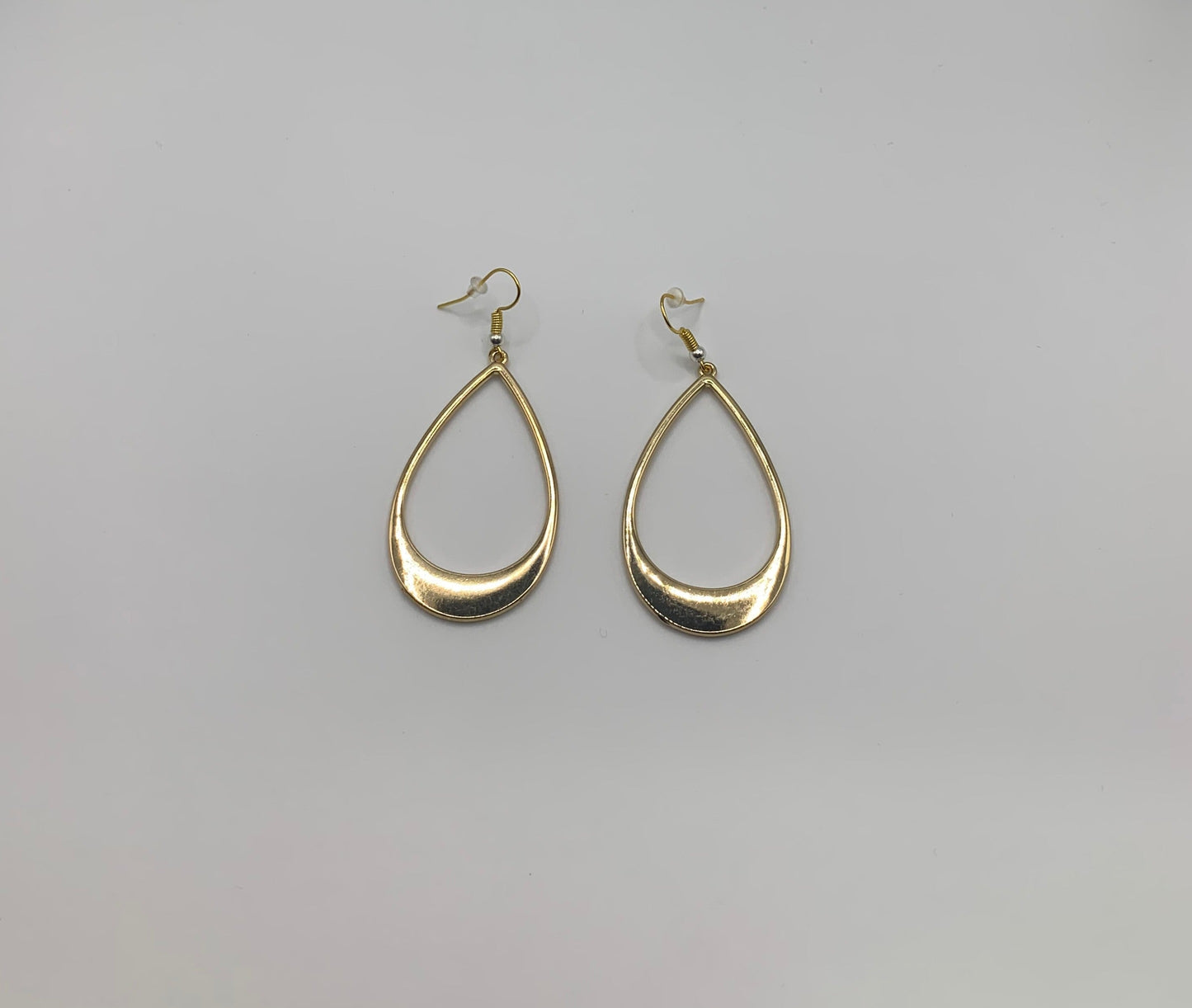 Gold Teardrop Earrings, Gold Dangle Drop Earrings, 18K Gold Earrings, Gold Drop Earrings, Gold Drop Hoop Earrings