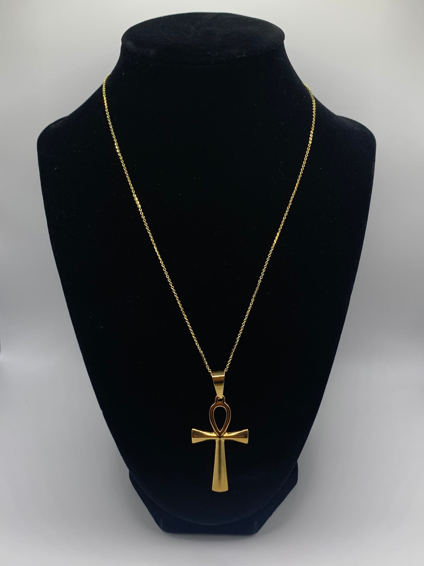 Ankh Necklace, Gold Ankh Necklace, 18K Ankh Necklace, Egyptian Necklace, Gold Necklace