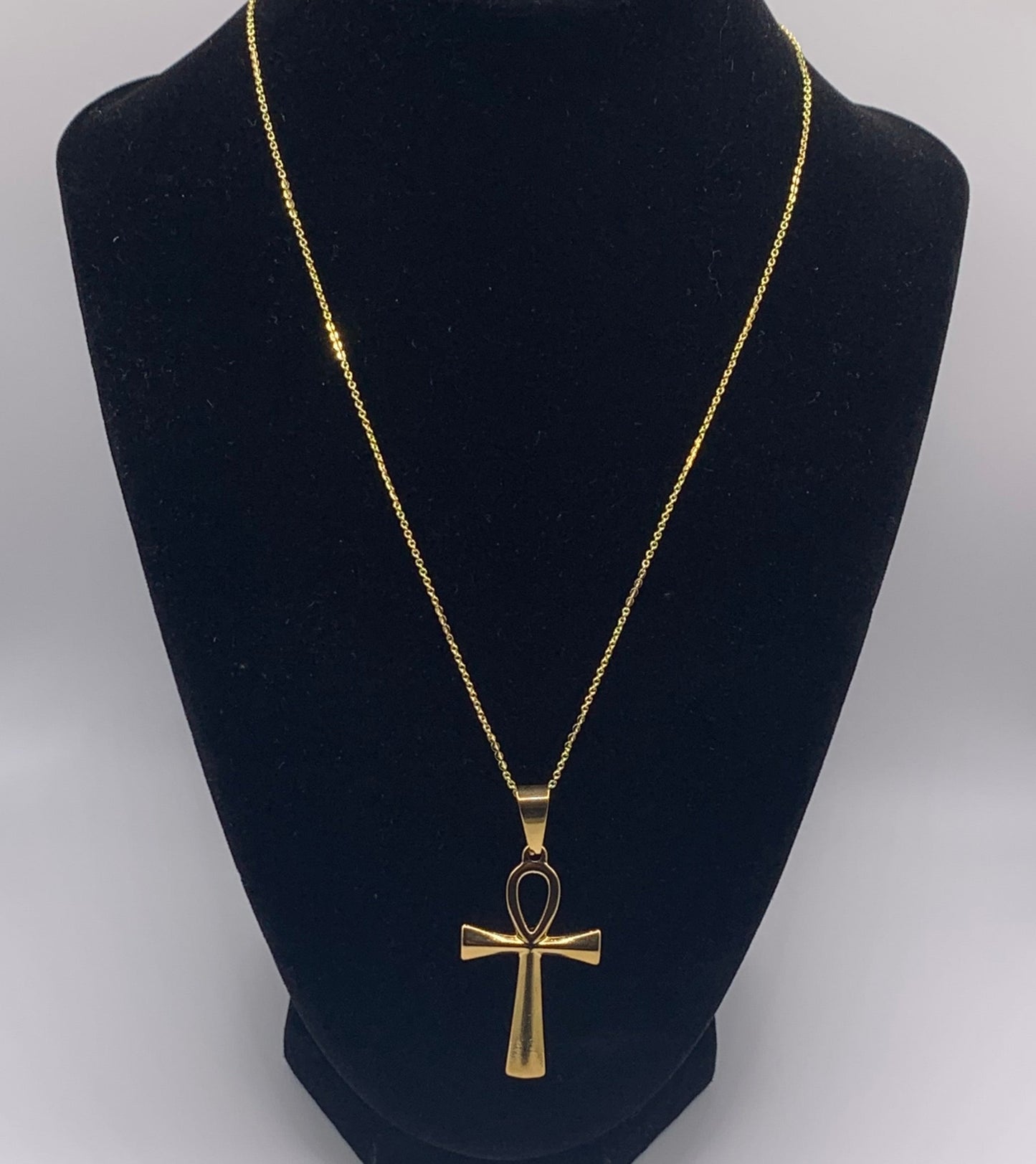 Ankh Necklace, Gold Ankh Necklace, 18K Ankh Necklace, Egyptian Necklace, Gold Necklace