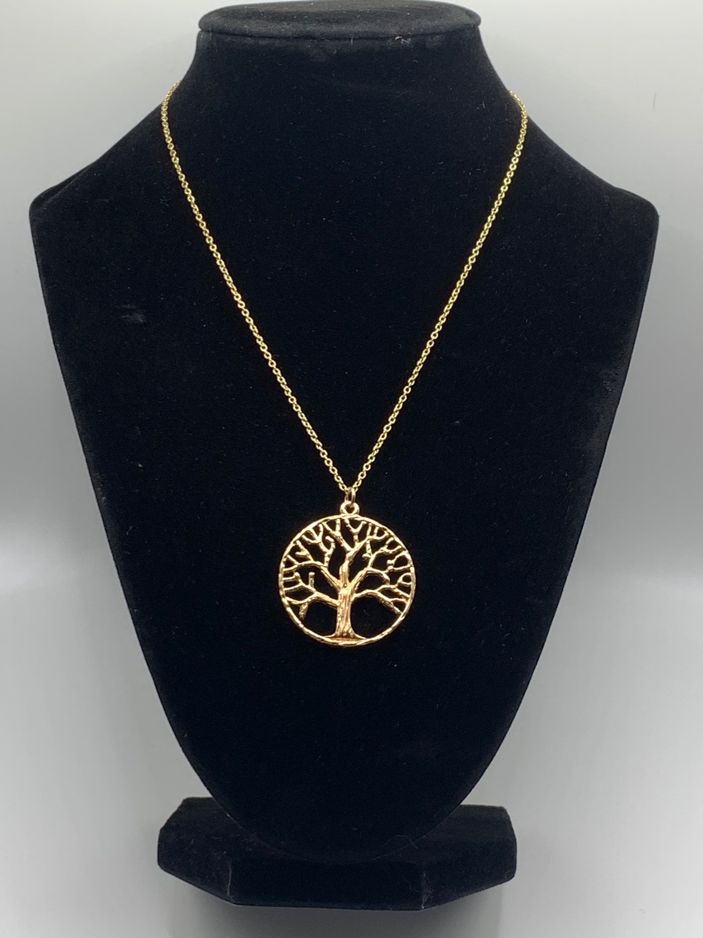 Gold Tree of Life Necklace, Tree of Life Necklace, Gold Necklace, Spiritual Necklace, Pendant Necklace, 18K Gold Necklace