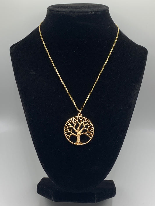 Gold Tree of Life Necklace, Tree of Life Necklace, Gold Necklace, Spiritual Necklace, Pendant Necklace, 18K Gold Necklace