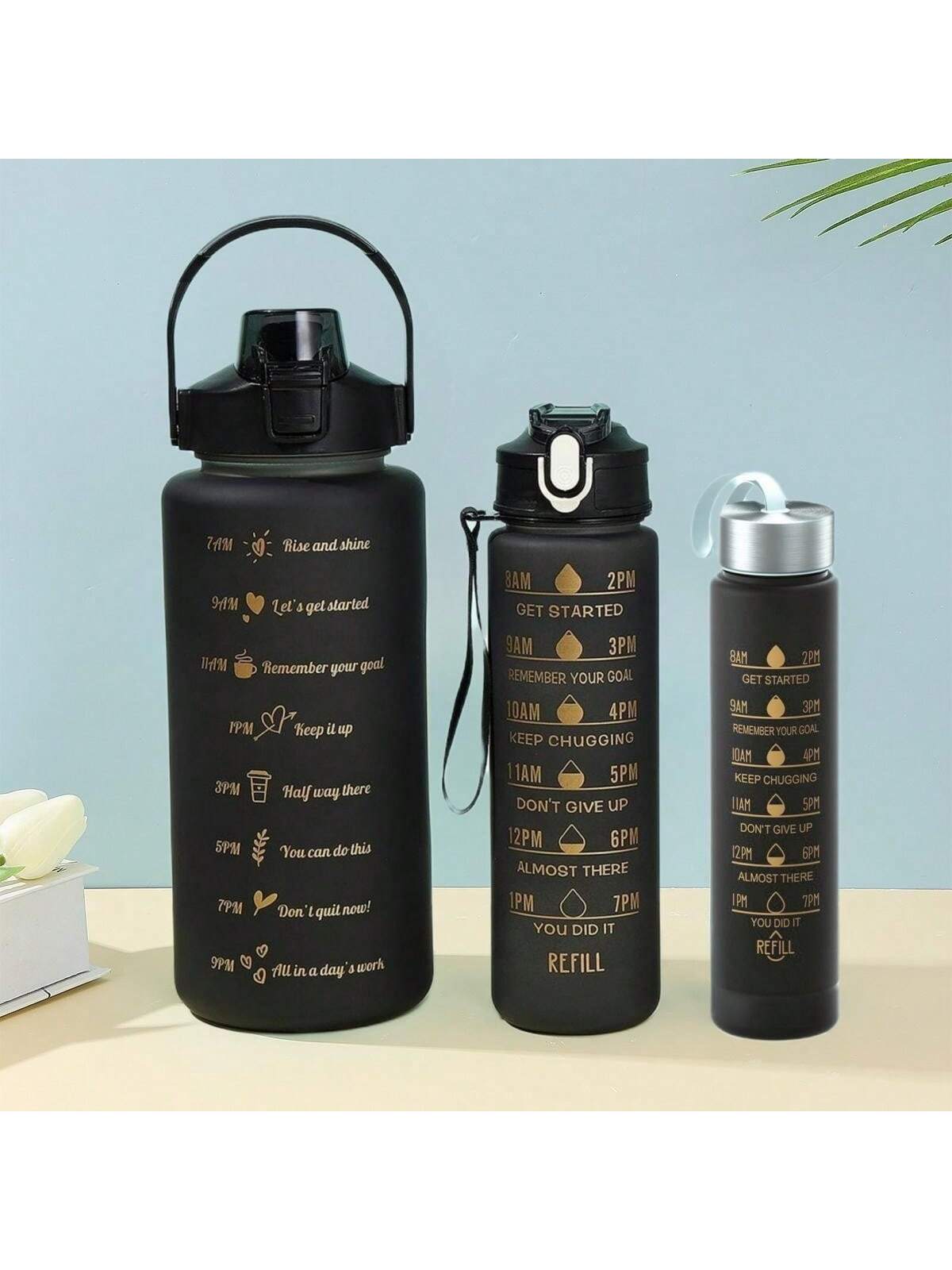 Motivational Water Bottle Set