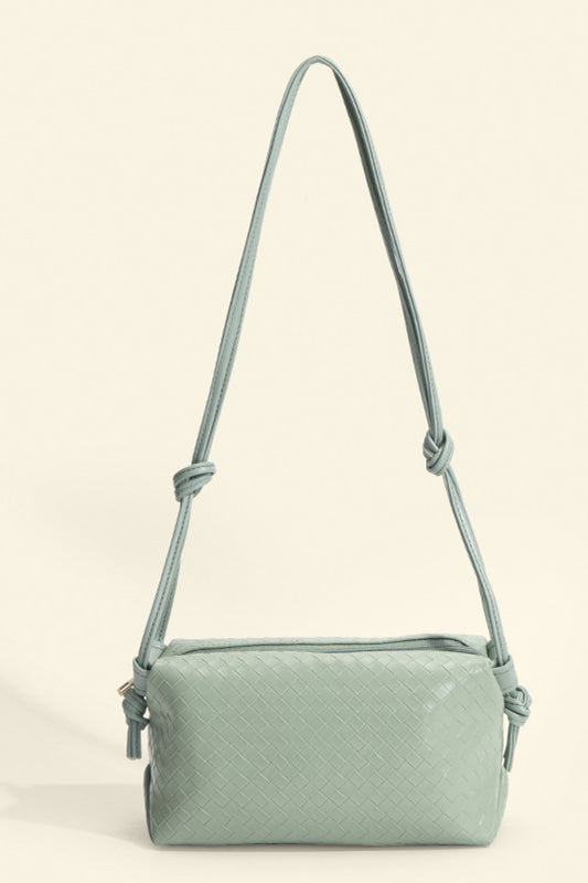 Leather Knot Detail Shoulder Bag