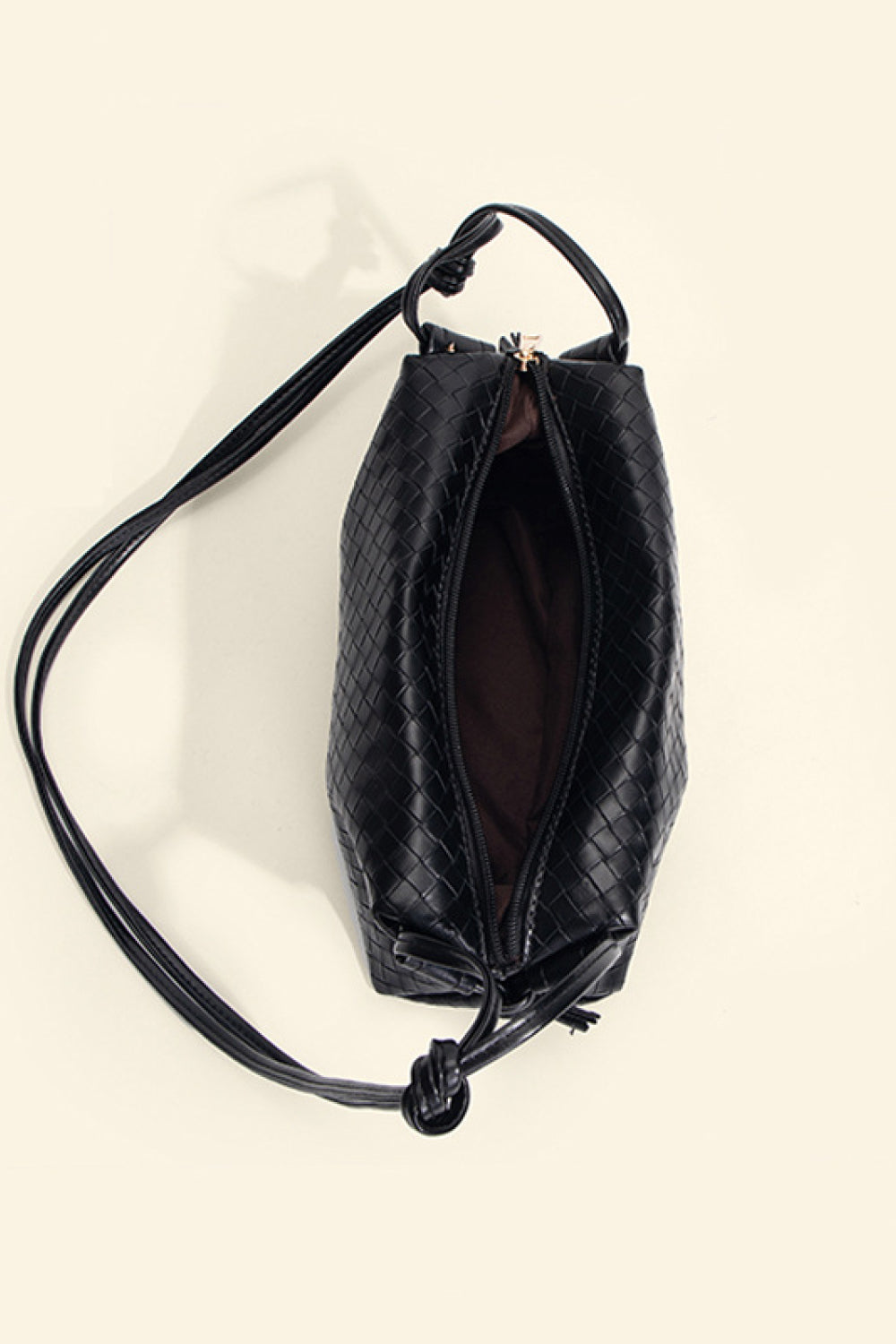 Leather Knot Detail Shoulder Bag