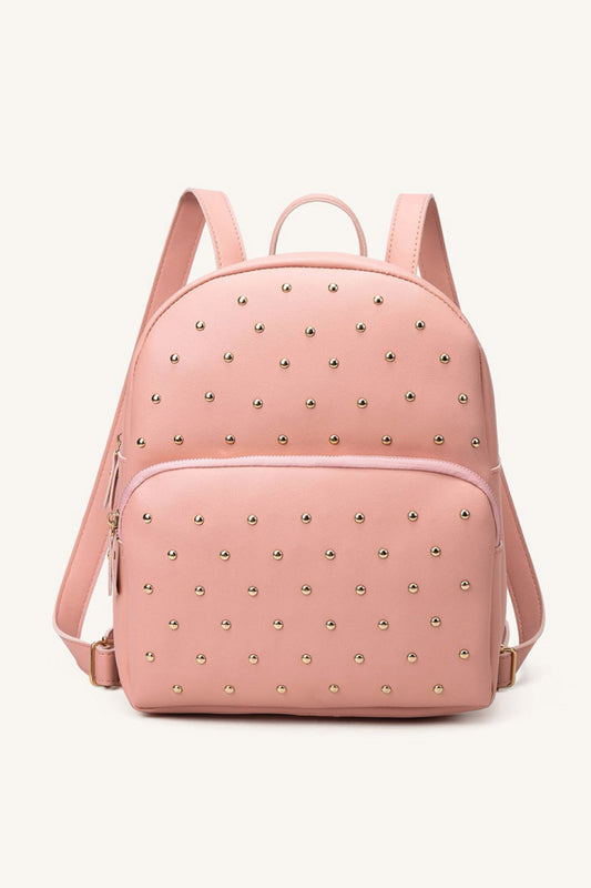 Studded Leather Backpack